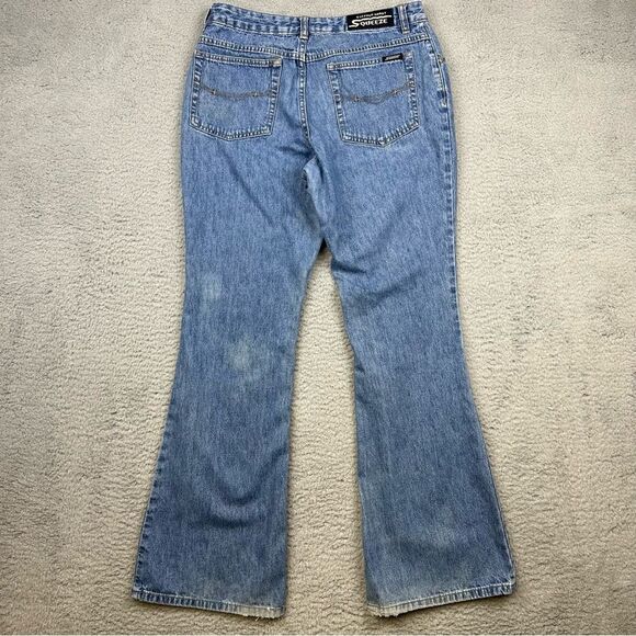 Stephen Hardy Squeeze Jeans Womens 11/12 Flare Leg Bellbottom Glitter Front Blue - Picture 5 of 16